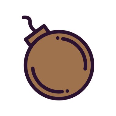 Bomba simgesinin vektör illüstrasyonu 