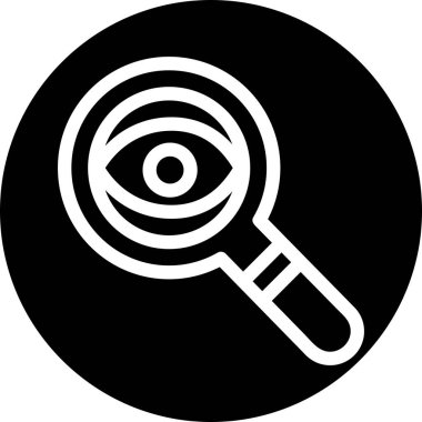 Arama simgesinin vektör illüstrasyonu 