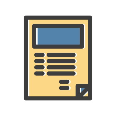 Kitap simgesinin vektör illüstrasyonu 