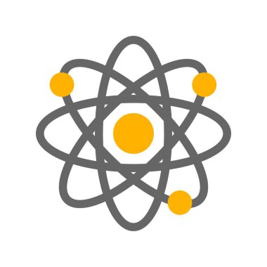 Atom simgesinin vektör illüstrasyonu 