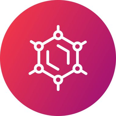 Atom simgesinin vektör illüstrasyonu 