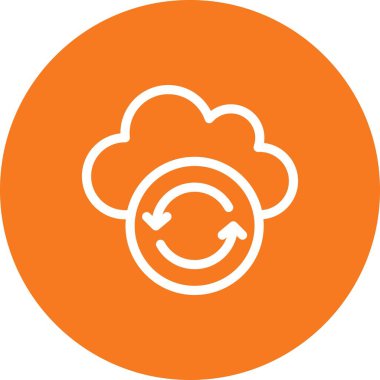 Vektör Refresh düz biçim simgesi