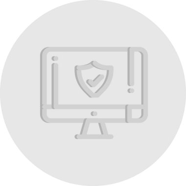 Lcd simgesinin vektör illüstrasyonu  