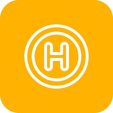 Hastane simgesinin vektör illüstrasyonu