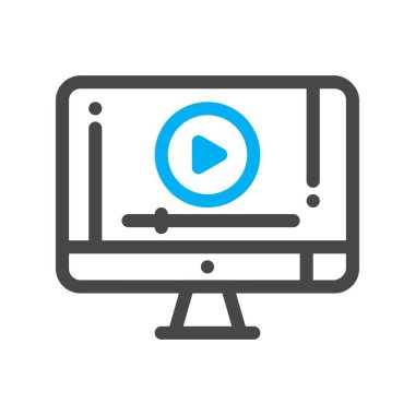 Lcd simgesinin vektör illüstrasyonu  