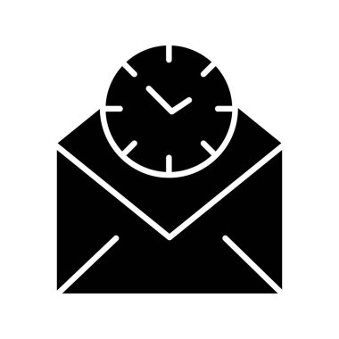 Vektör Saati düz biçim simgesi