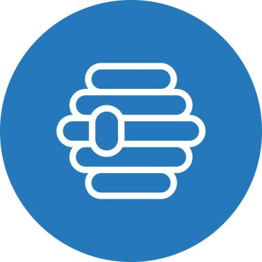 bal peteği simgesinin vektör illüstrasyonu