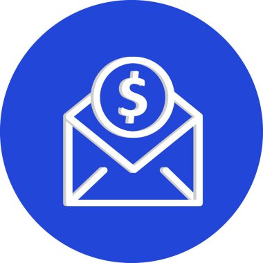 Para simgesinin vektör illüstrasyonu 