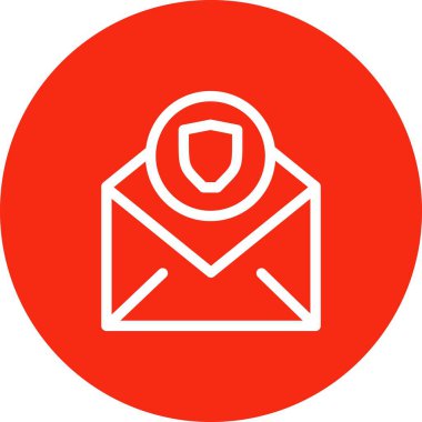 Kalkan simgesinin vektör illüstrasyonu 