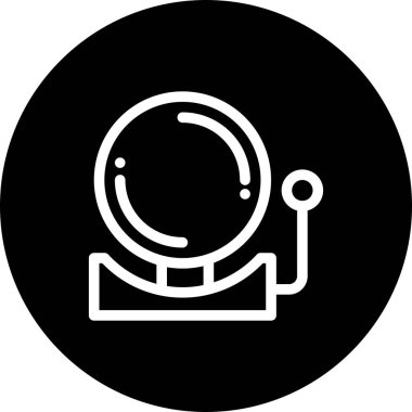  Çan simgesinin vektör illüstrasyonu   