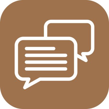  vektör Sohbeti düz biçim simgesi