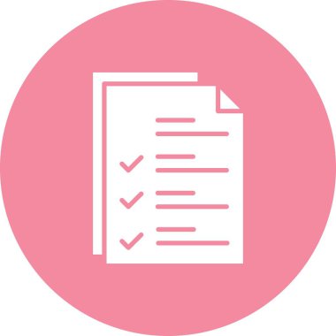 Vektör Belgesi düz biçim simgesi