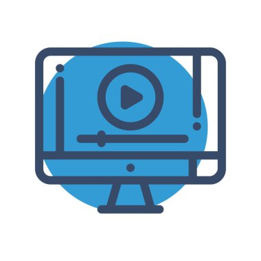 Lcd simgesinin vektör illüstrasyonu  