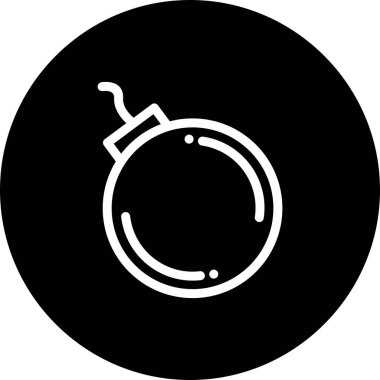 Bomba simgesinin vektör illüstrasyonu 