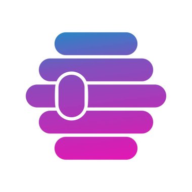 bal peteği simgesinin vektör illüstrasyonu