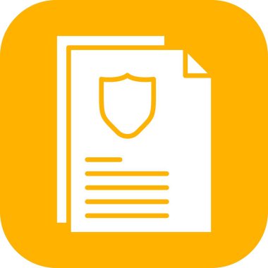 Vektör Belgesi düz biçim simgesi