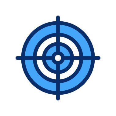 Hedef simgesinin vektör illüstrasyonu 