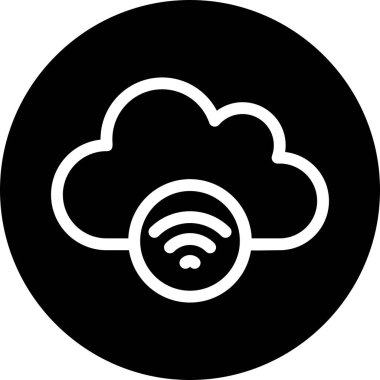Vektör wifi düz biçim simgesi
