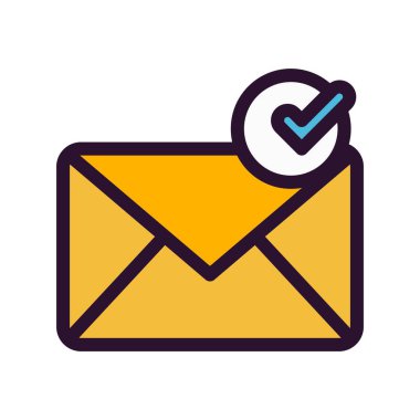  Vektör iletisi düz biçim simgesi