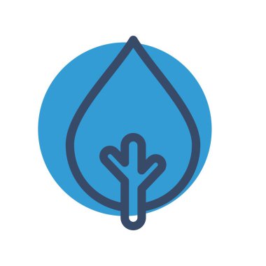 vektör ağacı düz biçim simgesi