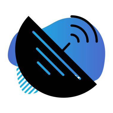 vektör uydu anten simgesi 