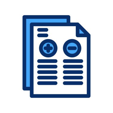 Rapor simgesinin vektör illüstrasyonu 