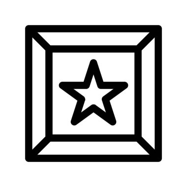 Yıldız simgesinin vektör illüstrasyonu 