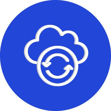 Vektör Refresh düz biçim simgesi