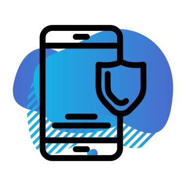 vektör smartphone düz biçim simgesi