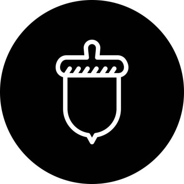 Ceviz simgesinin vektör illüstrasyonu