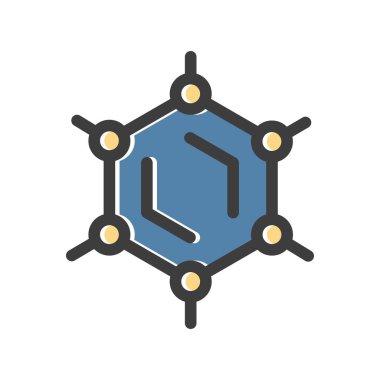 Atom simgesinin vektör illüstrasyonu 