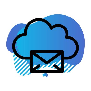  Vektör iletisi düz biçim simgesi