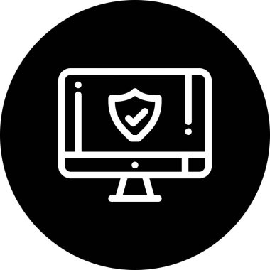 Lcd simgesinin vektör illüstrasyonu  