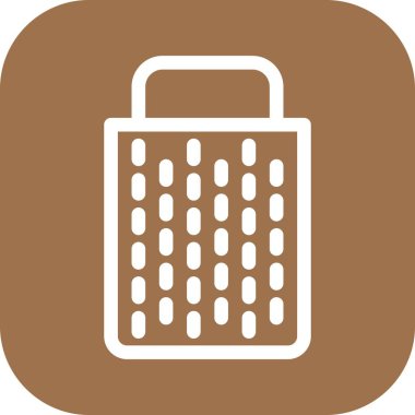 Grater simgesinin vektör illüstrasyonu   