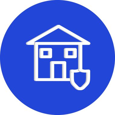 Ev simgesinin vektör illüstrasyonu 