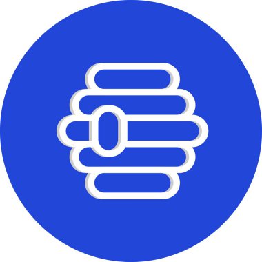 bal peteği simgesinin vektör illüstrasyonu