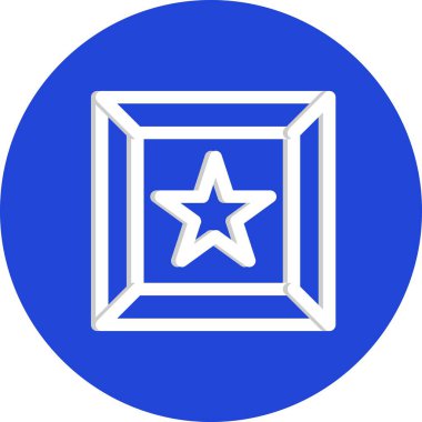 Yıldız simgesinin vektör illüstrasyonu 