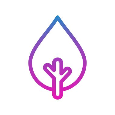 vektör ağacı düz biçim simgesi