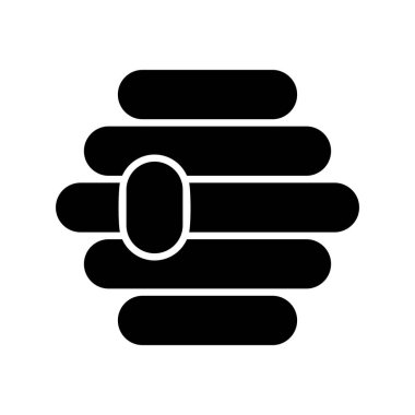 bal peteği simgesinin vektör illüstrasyonu