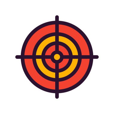 Hedef simgesinin vektör illüstrasyonu 