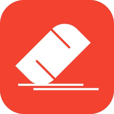 Silgi simgesinin vektör illüstrasyonu 