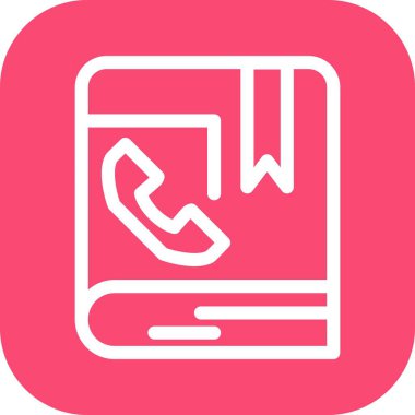 vektör iletişim kitabı simgesi   