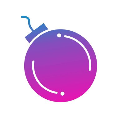 Bomba simgesinin vektör illüstrasyonu 