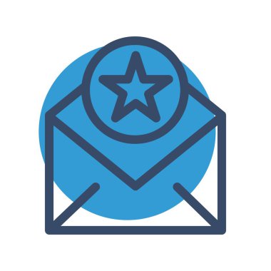 Yıldız simgesinin vektör illüstrasyonu 