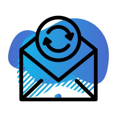 Vektör Refresh düz biçim simgesi