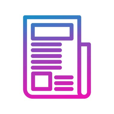 vektör haber kağıdı simgesi 