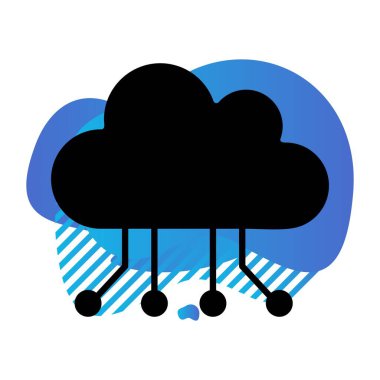 Donanım simgesinin vektör illüstrasyonu