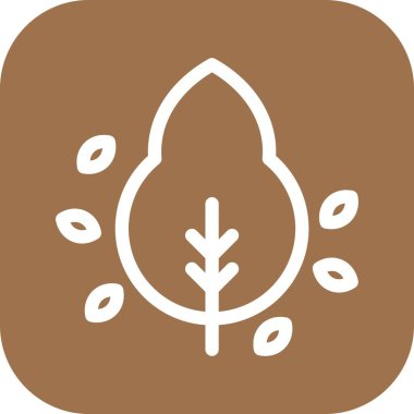 vektör ağacı düz biçim simgesi