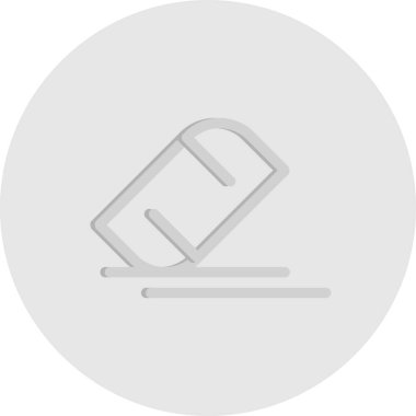 Silgi simgesinin vektör illüstrasyonu 