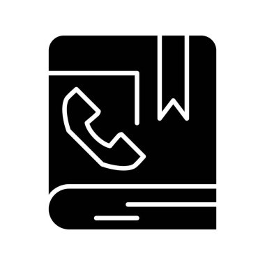 vektör iletişim kitabı simgesi   